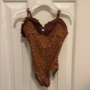 Old Navy Brown Polka Dot Kids Bodysuit